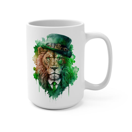 SUB208 Lion Gangster St. Patrick's Day Mug 15oz