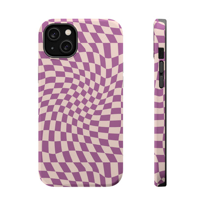 Wavy Purple Pink Checkerboard Case