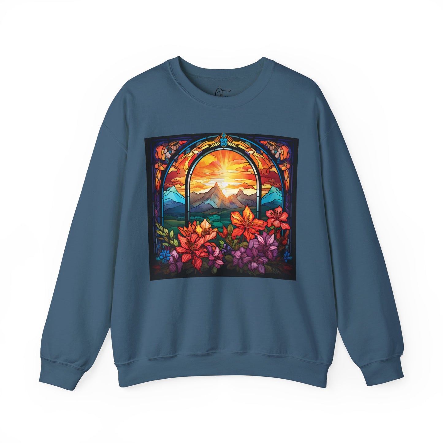 Mountains Are Calling Stained Glass Sweatshirt