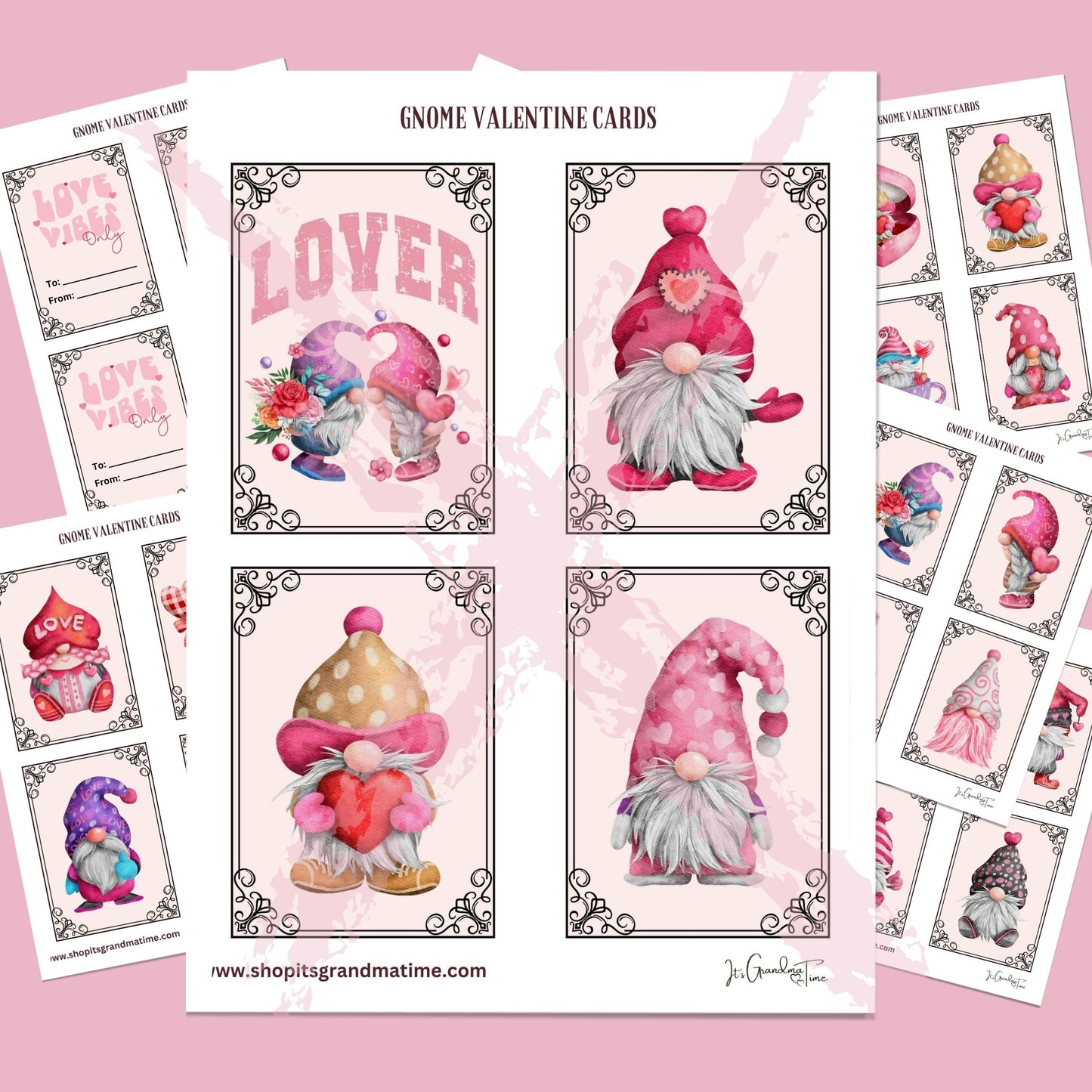 Valentine Cards - Gnomes