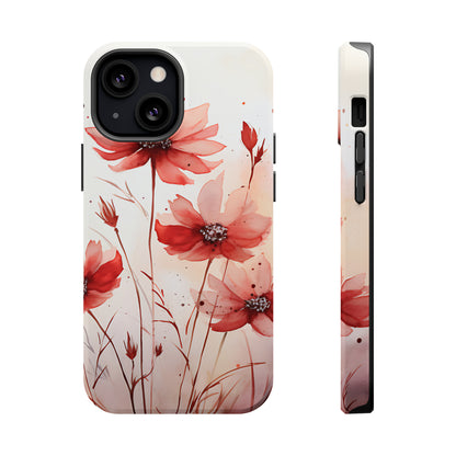 Red Spring Flowers Case