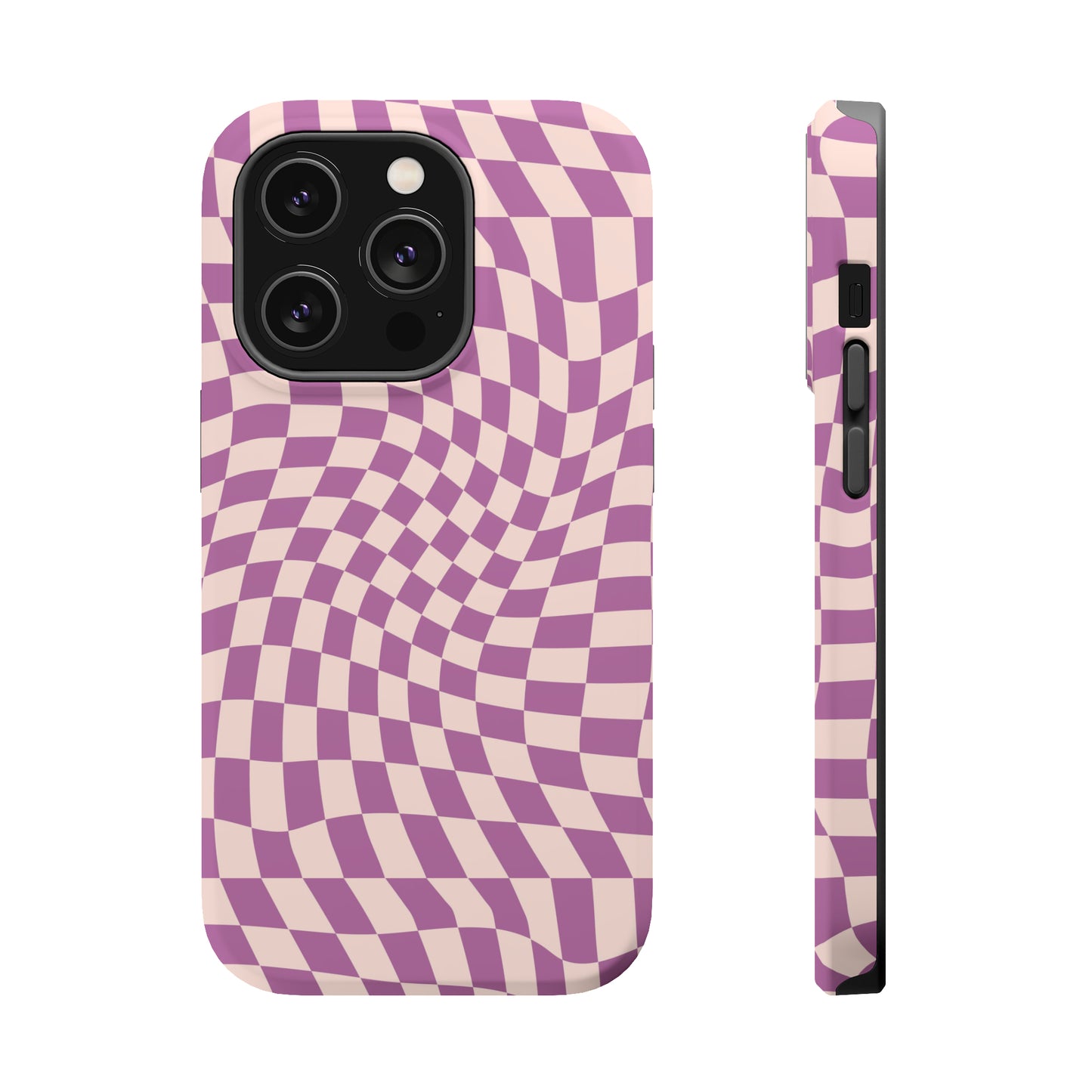 Wavy Purple Pink Checkerboard Case