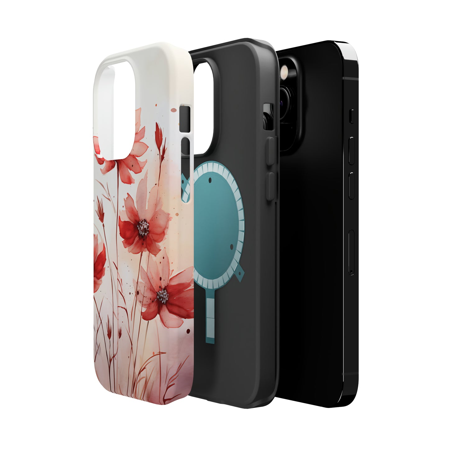 Red Spring Flowers Case