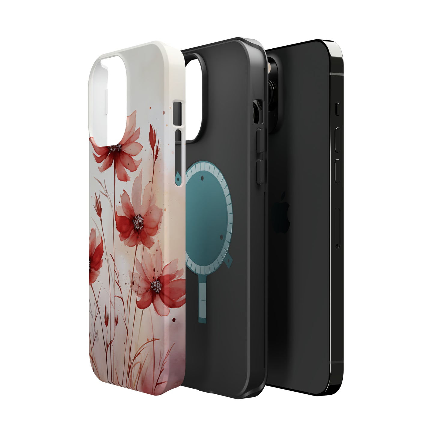 Red Spring Flowers Case