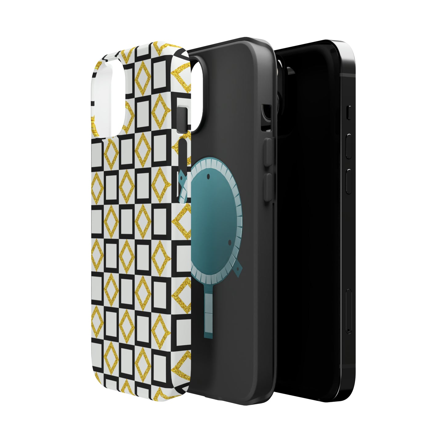 Gold and Back Abstract Case