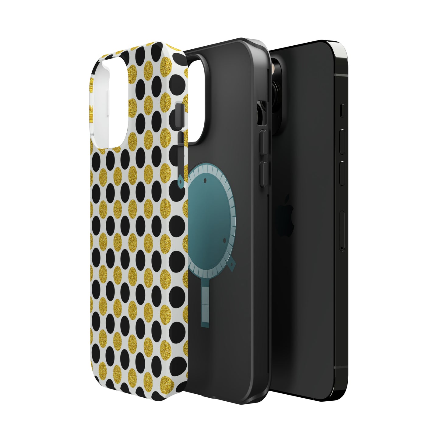 Gold and Back Abstract Case