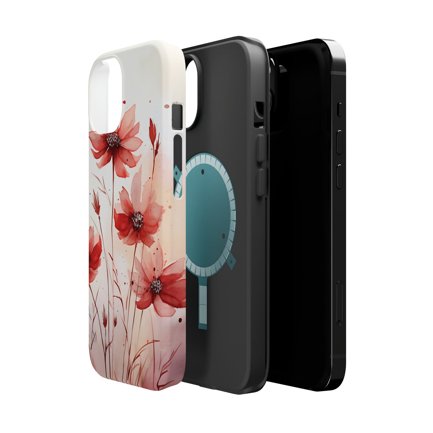 Red Spring Flowers Case