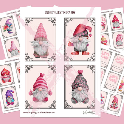 Valentine Cards - Gnomes