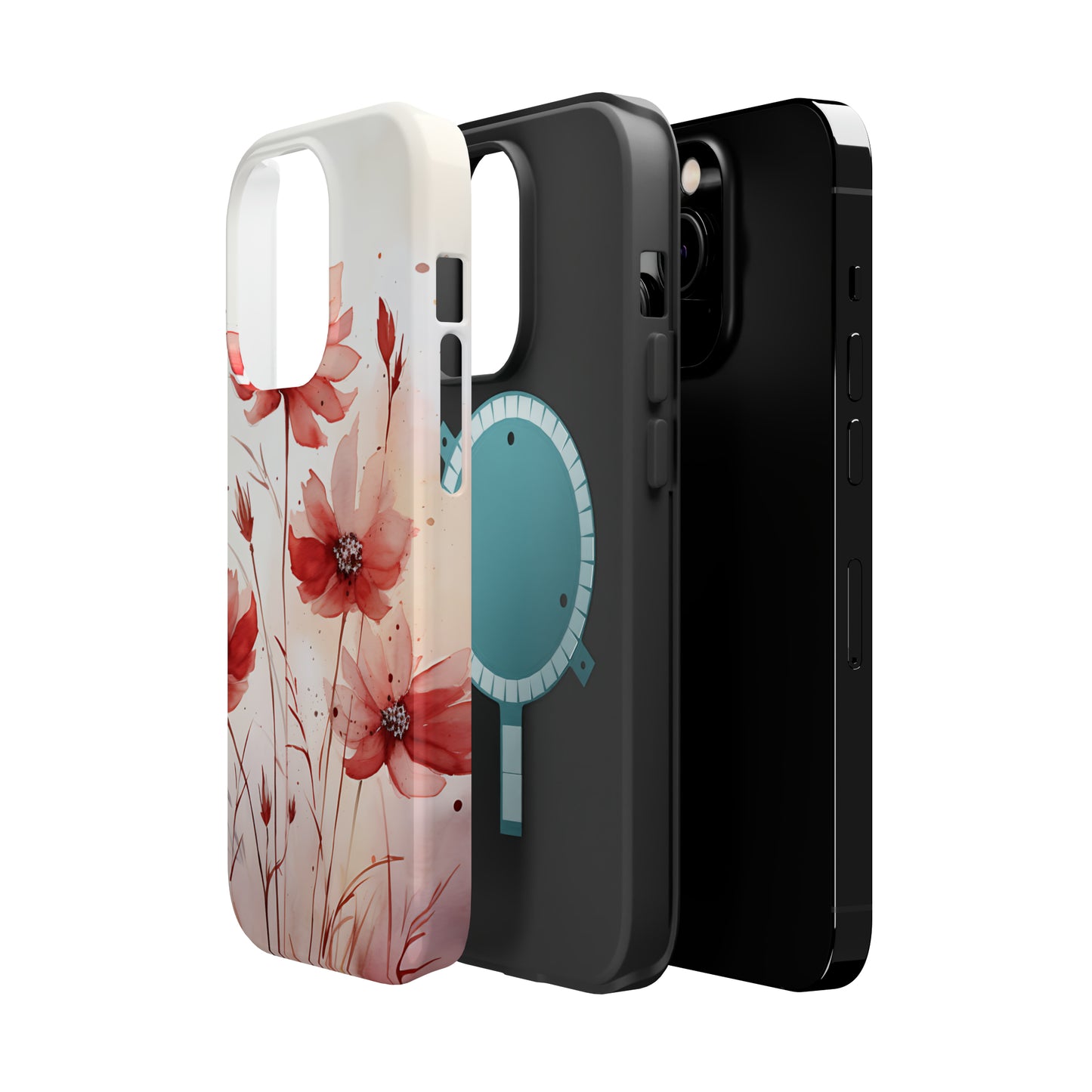 Red Spring Flowers Case