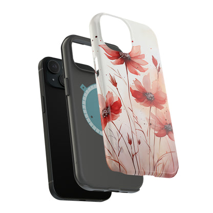 Red Spring Flowers Case