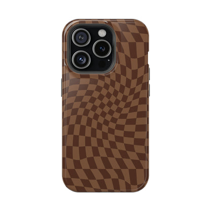 Wavy Brown Checkerboard Case