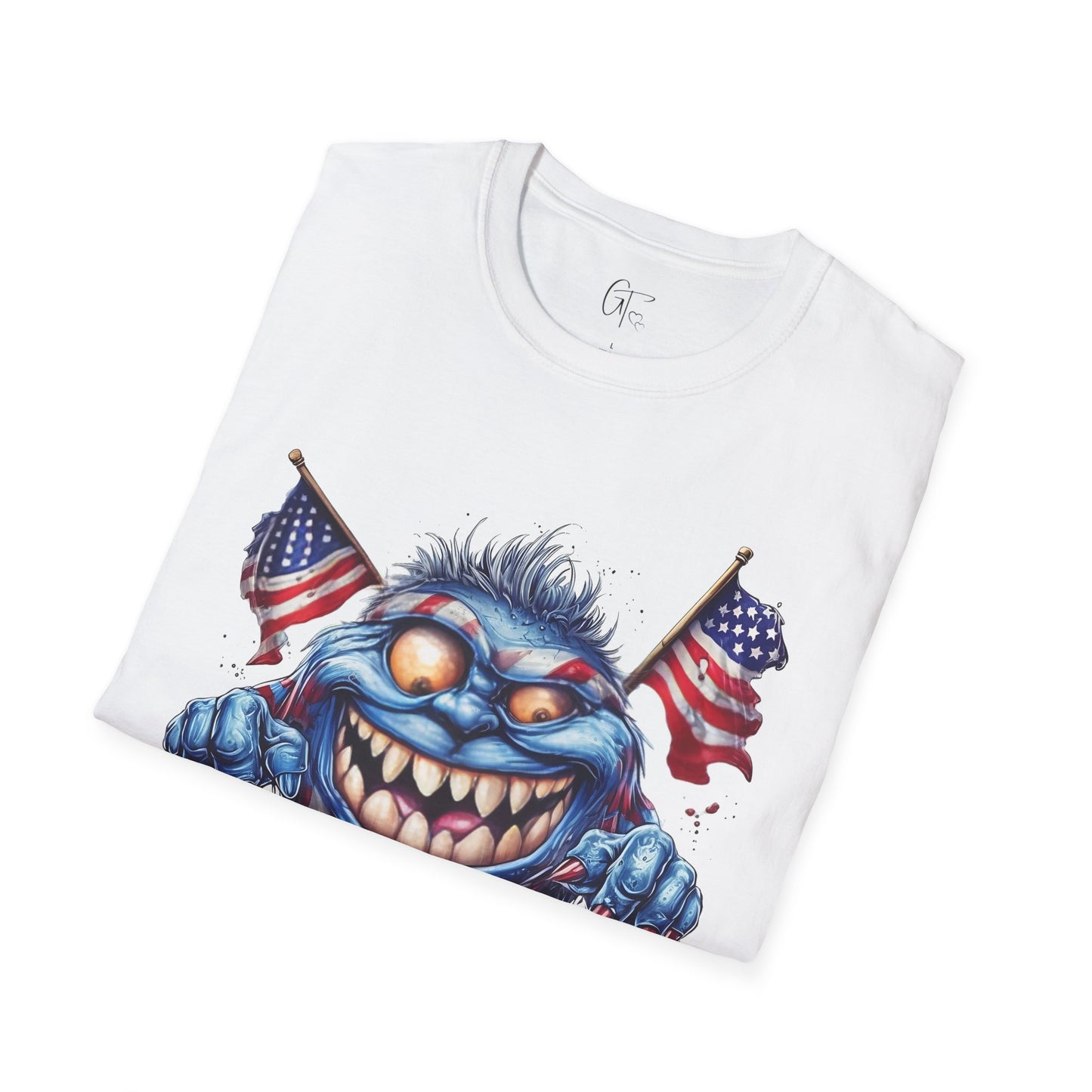 SUB1926 Monster Truck 4th of July Patriotic T-Shirt