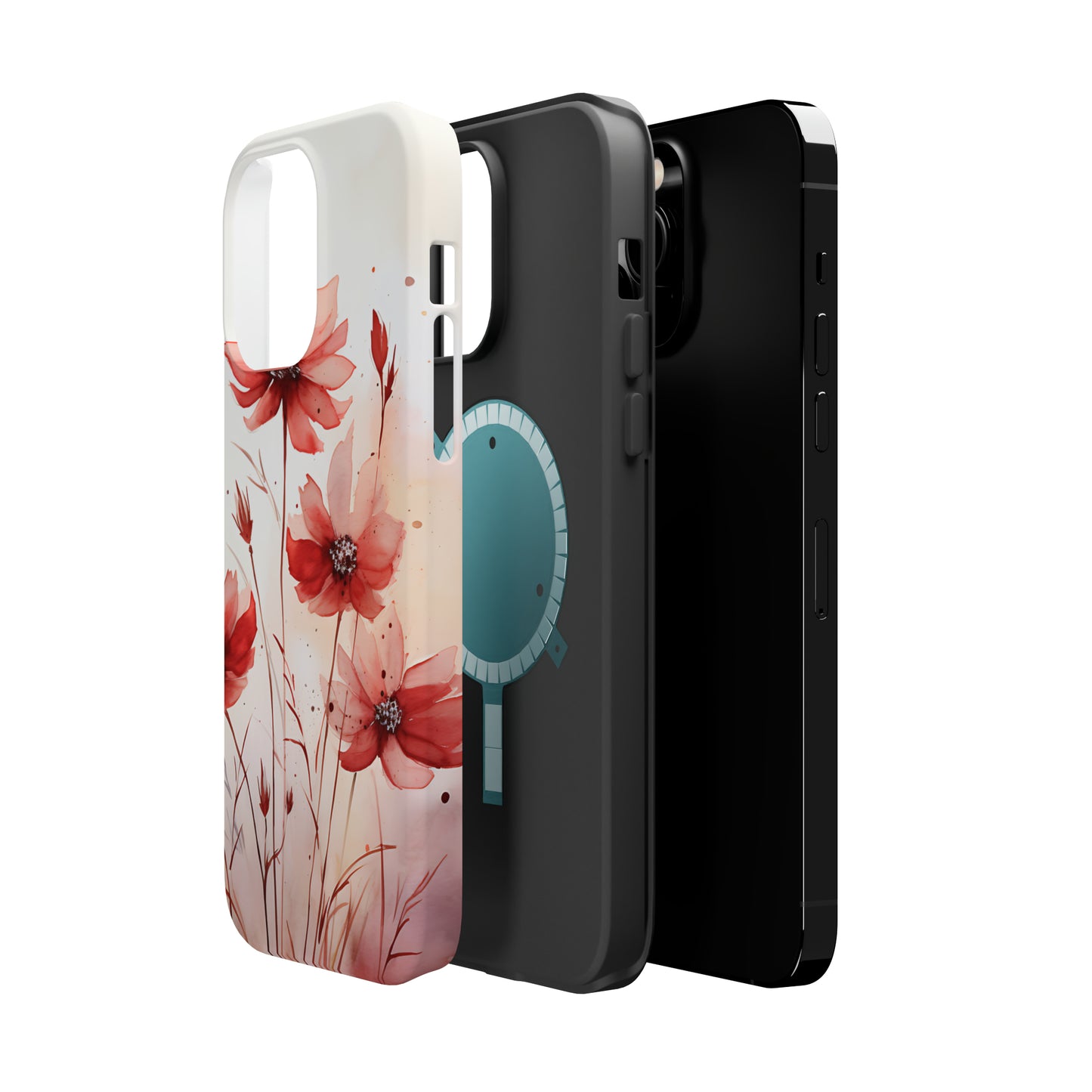 Red Spring Flowers Case