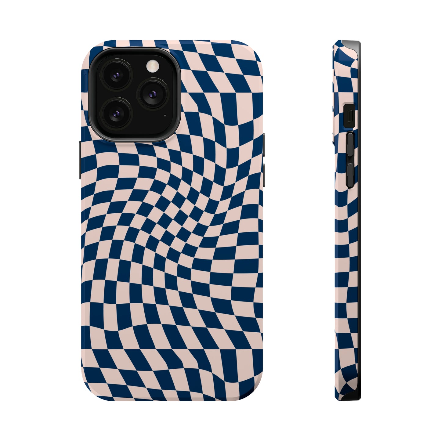 Wavy Blue Checkerboard Case