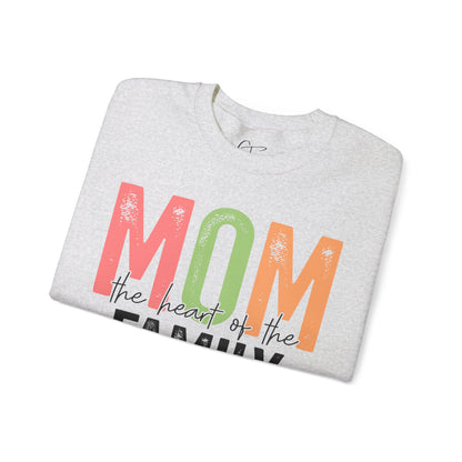 Mom the Heart of the Family Sweatshirt