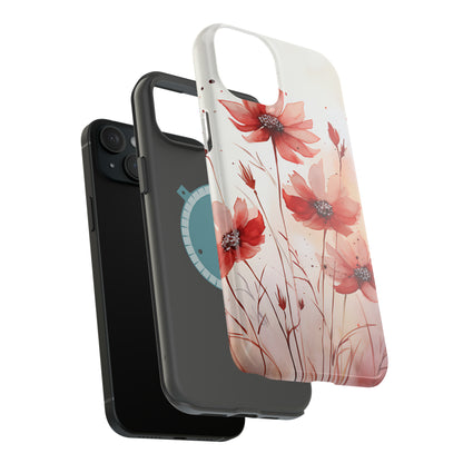 Red Spring Flowers Case