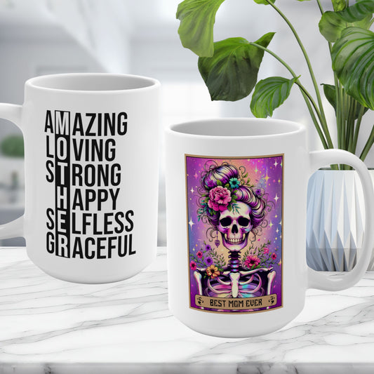 Best Mom Ever Tarot Card - MOTHER Amazing Loving Strong Happy Selfless Graceful Mug