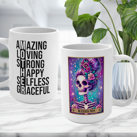 Blessed Mom Tarot Card - MOTHER Amazing Loving Strong Happy Selfless Graceful Mug