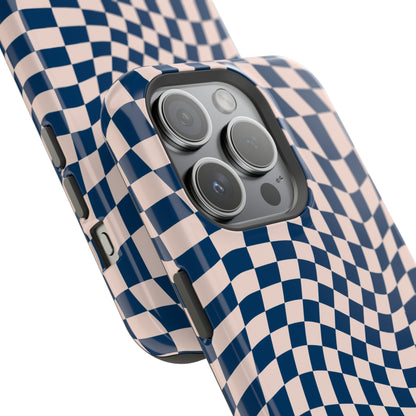 Wavy Blue Checkerboard Case