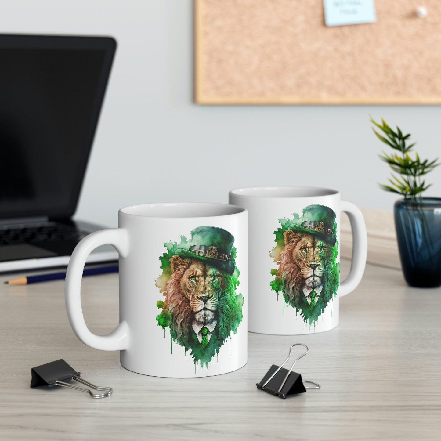 Lion Gangster St. Patrick's Day Mug