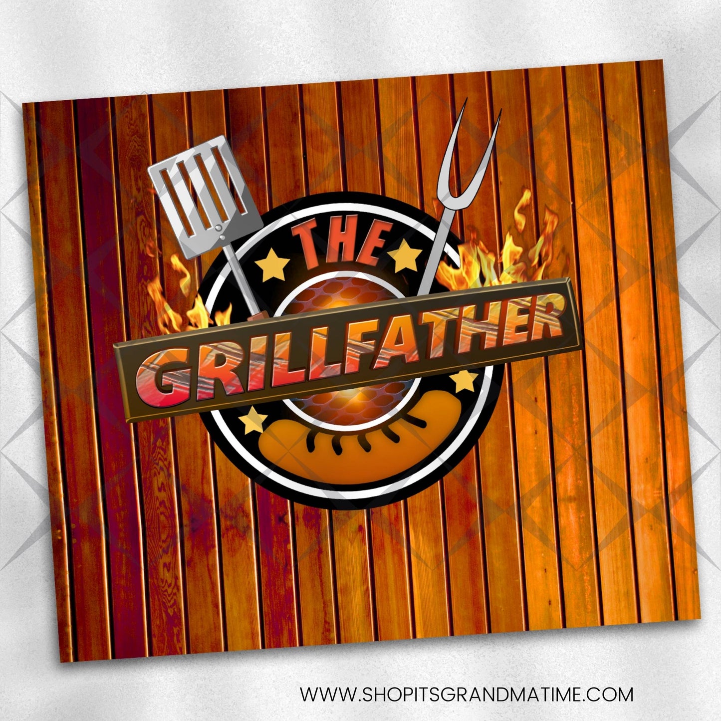 SUB1253 BBQ The GrillFather Tumbler Sublimation Transfer