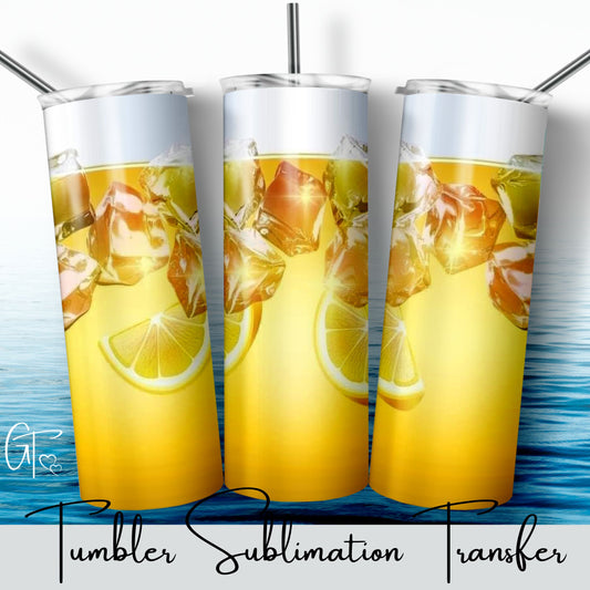 SUB1484 Refreshing Water Lemonade Tumbler Sublimation Transfer