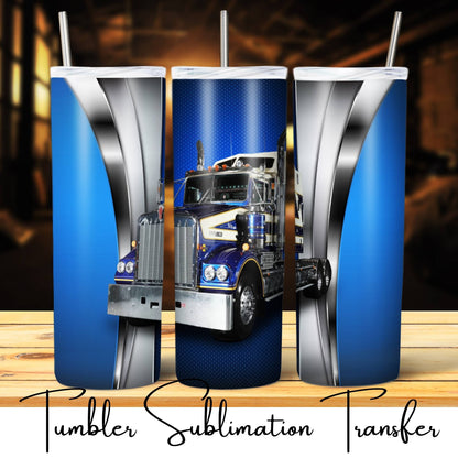 SUB1735 Over-the-road Trucker Tumbler Sublimation Transfer