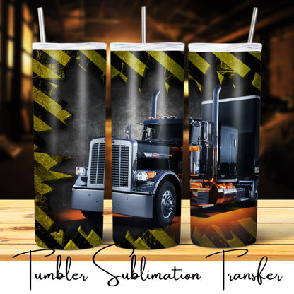 SUB1736 Over-the-road Trucker Tumbler Sublimation Transfer