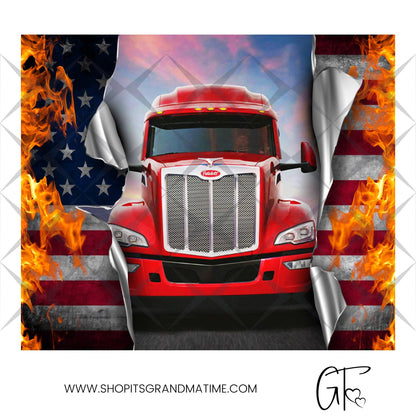 SUB1740 Over-the-road Trucker Tumbler Sublimation Transfer