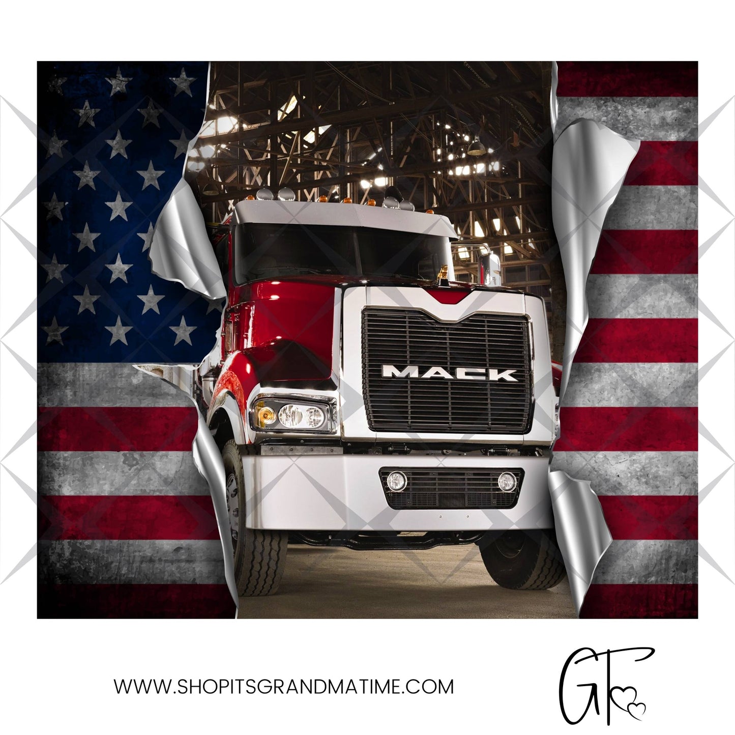 SUB1753 Over-the-road Trucker Tumbler Sublimation Transfer