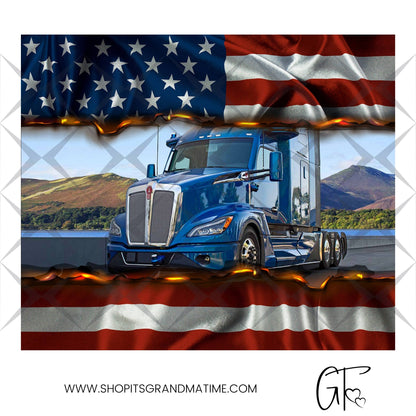 SUB1758 Over-the-road Trucker Tumbler Sublimation Transfer
