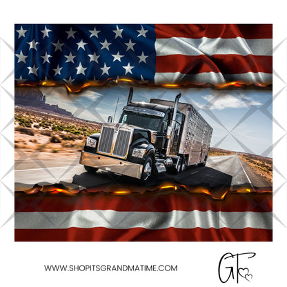 SUB1760 Over-the-road Trucker Tumbler Sublimation Transfer