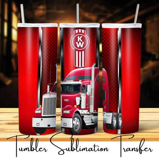SUB1763 Over-the-road Trucker Tumbler Sublimation Transfer