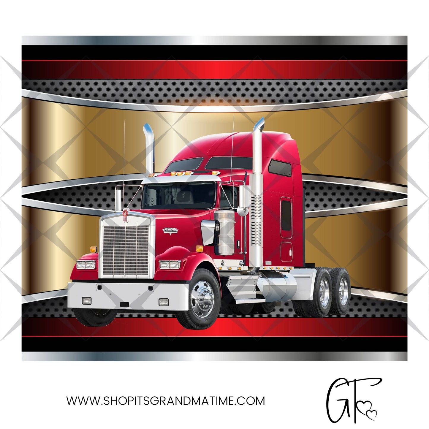 SUB1765 Over-the-road Trucker Tumbler Sublimation Transfer