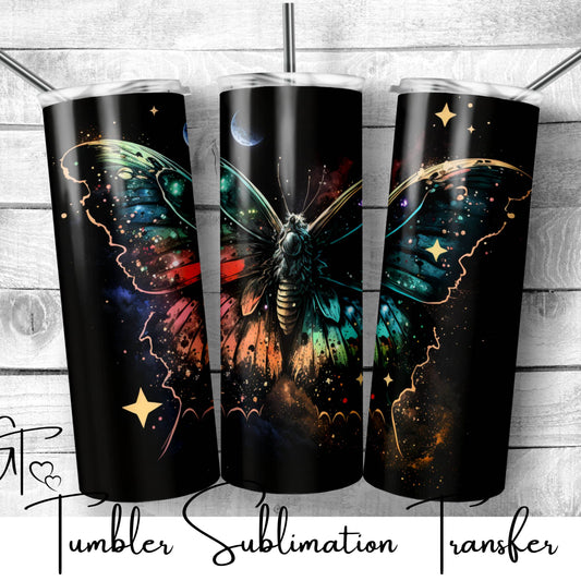 SUB932 Space Butterfly Tumbler Sublimation Transfer