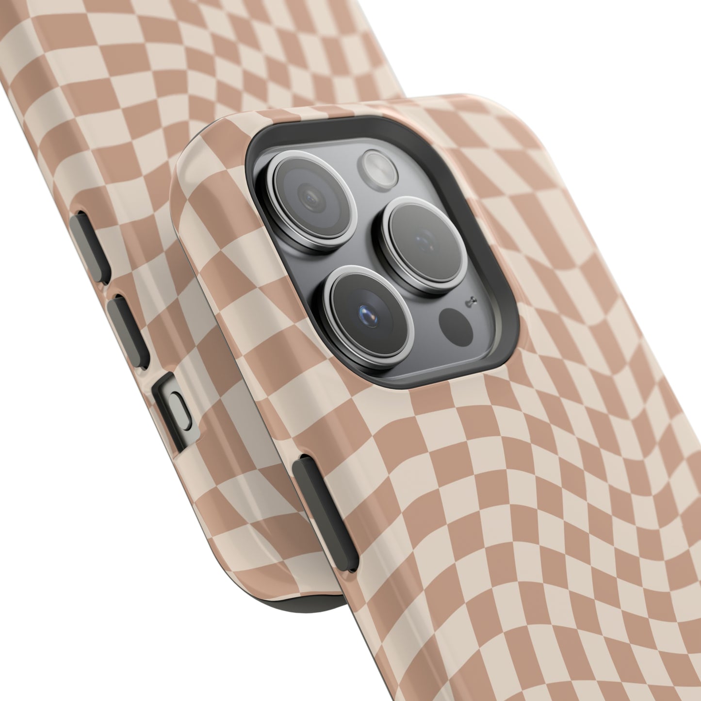 Wavy Tan Checkerboard Case