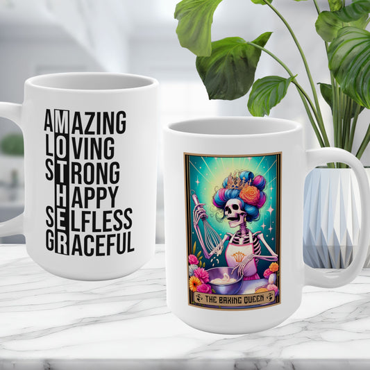 The Baking Queen Tarot Card - MOTHER Amazing Loving Strong Happy Selfless Graceful Mug