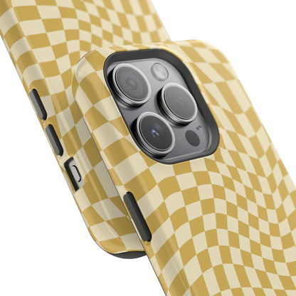 Wavy Yellow Checkerboard Case