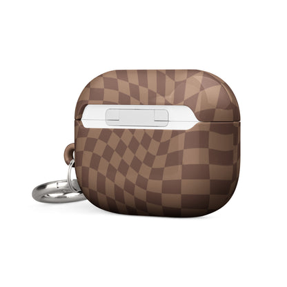 Brown Wavy Checkerboard Case for AirPods®