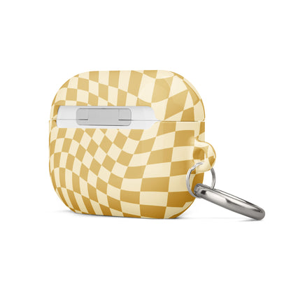 Yellow Wavy Checkerboard Case for AirPods®
