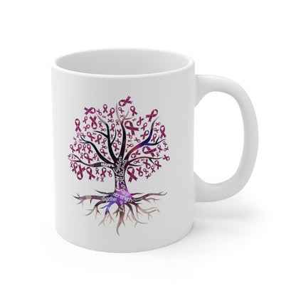 Breast Cancer Awareness Tree Ceramic Mug 11oz