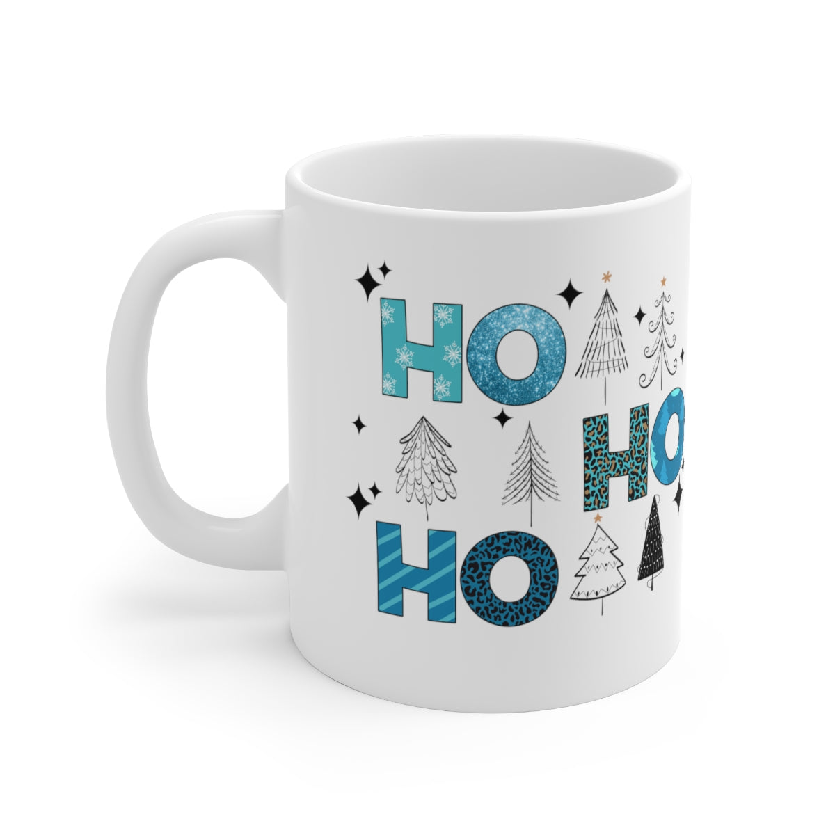 Ho Ho Ho Christmas Winter Ceramic Mug