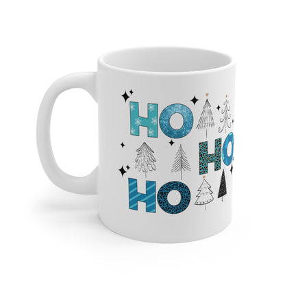 Ho Ho Ho Christmas Winter Ceramic Mug