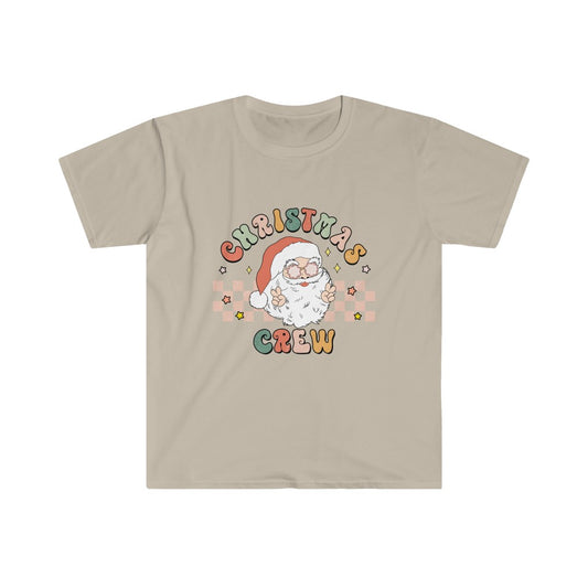 Vintage Christmas Crew T-Shirt, Christmas Shirt for Her, Gift New Year