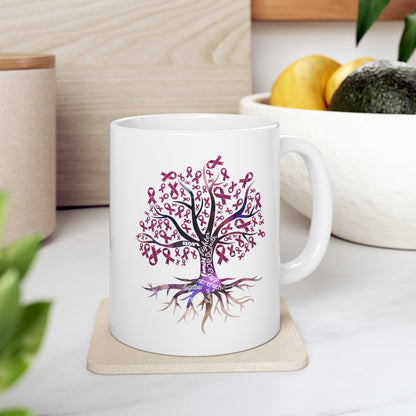 Breast Cancer Awareness Tree Ceramic Mug 11oz