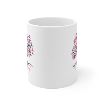 Breast Cancer Awareness Tree Ceramic Mug 11oz