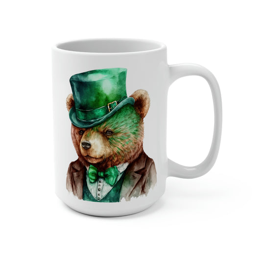 SUB210 Bear Gangster St. Patrick's Day Mug 15oz