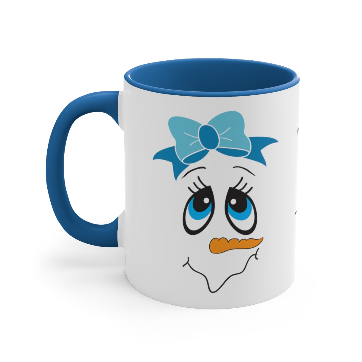Mrs. A Snowman Mug, Secret Santa Gift, Snowman Face Mug, Personalized Hot Chocolate Mugs, Funny Coffee Mugs