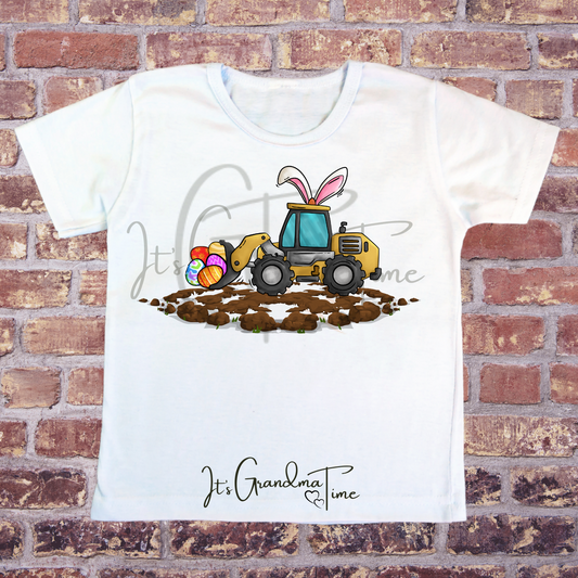 Easter Construction Front Loader | Toddler Tee Shirt