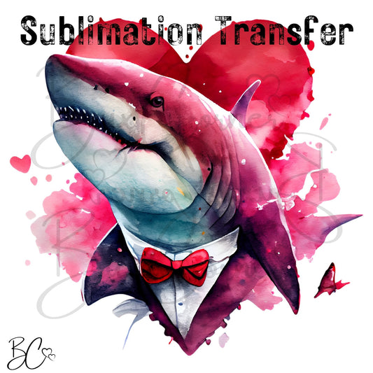 Gangster Shark Valentine SUBLIMATION TRANSFER